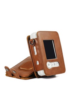Generic Suitable For Fuji Polaroid Mini Liplay Camera Bag Artistic Fresh Protective Case PU Storage Solid Color Crossbody-Color:Blush Gold (opp Bag)  - Image 4
