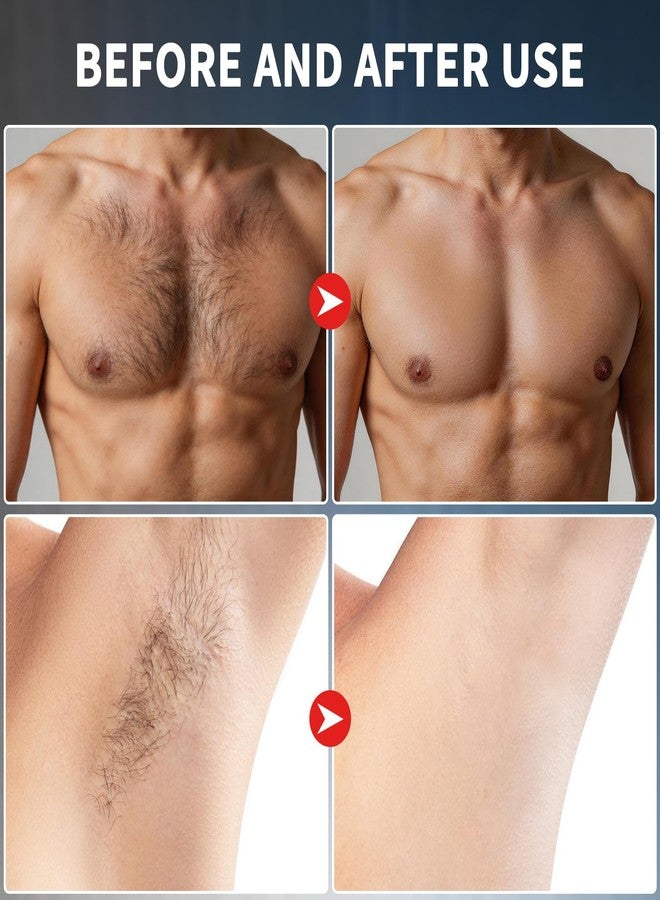 SEWOG Hair Removal Cream For Men - For Unwanted Hair in Body Legs Chest Underarms Intimate Areas, Painless Effective Flawless Soothing Easy, Gentle Formula, 4.2 FL OZ - Image 5