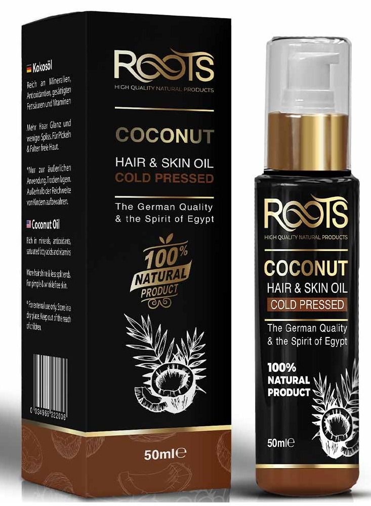 Roots Coconut Natural Oil 50ml - Image 1