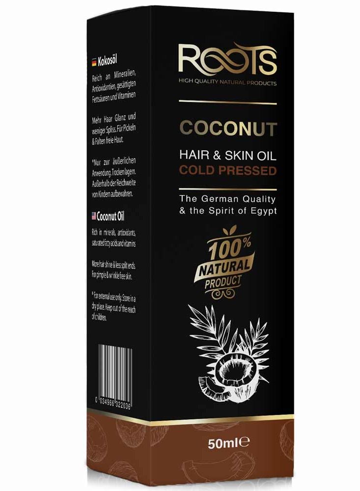 Roots Coconut Natural Oil 50ml - Image 2
