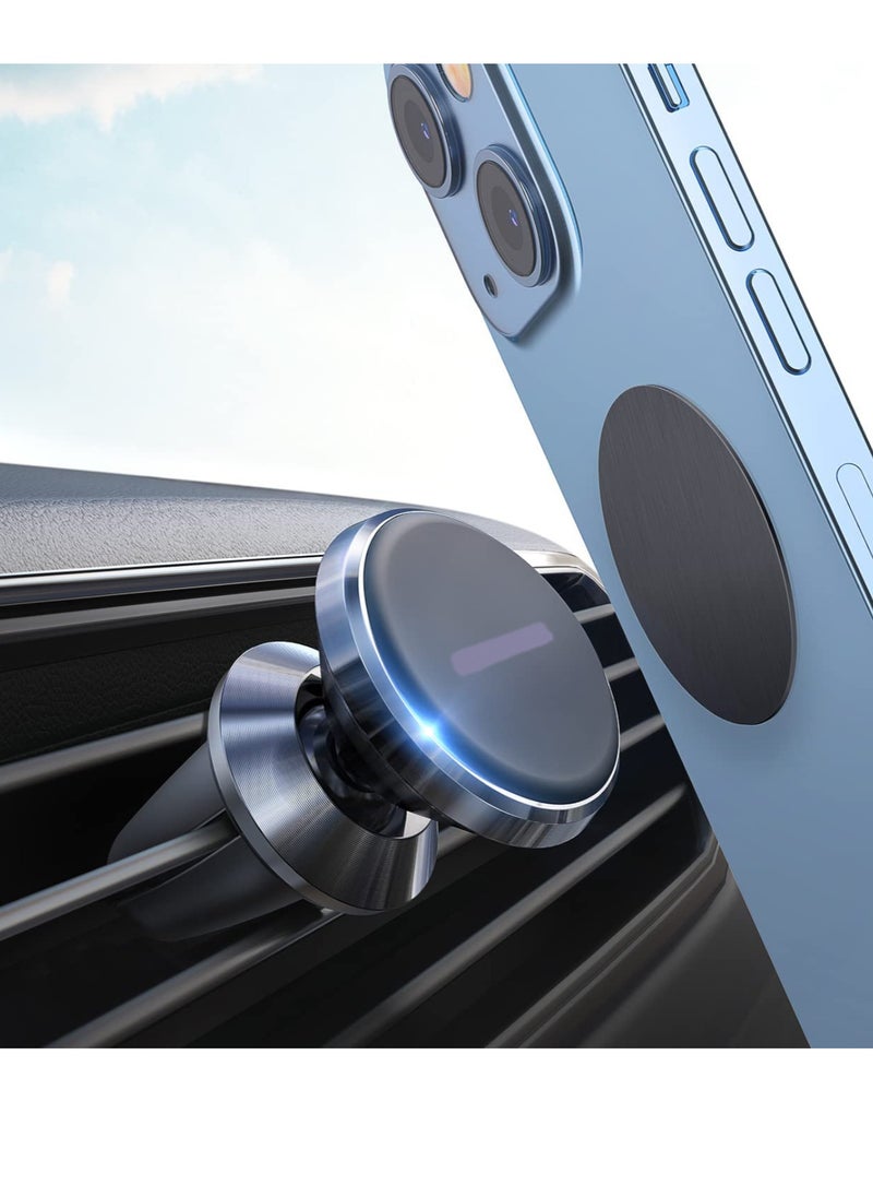 PAMEER - Car Air Vent Phone Holder Magnetic Car Mobile Phone Mount 360° Rotation Cell Phone AC Vent Stand for for4-6 inch iPhone 14/14 Pro/14 Pro Max Galaxy S23/S22/S21/S20 Xiaomi Redmi 9A 4G/10C Huawei Mate - Image 1