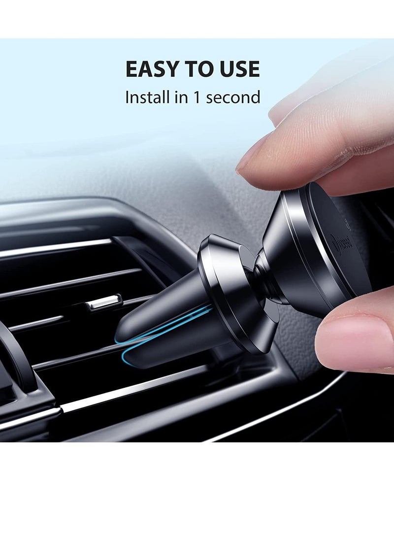PAMEER - Car Air Vent Phone Holder Magnetic Car Mobile Phone Mount 360° Rotation Cell Phone AC Vent Stand for for4-6 inch iPhone 14/14 Pro/14 Pro Max Galaxy S23/S22/S21/S20 Xiaomi Redmi 9A 4G/10C Huawei Mate - Image 1