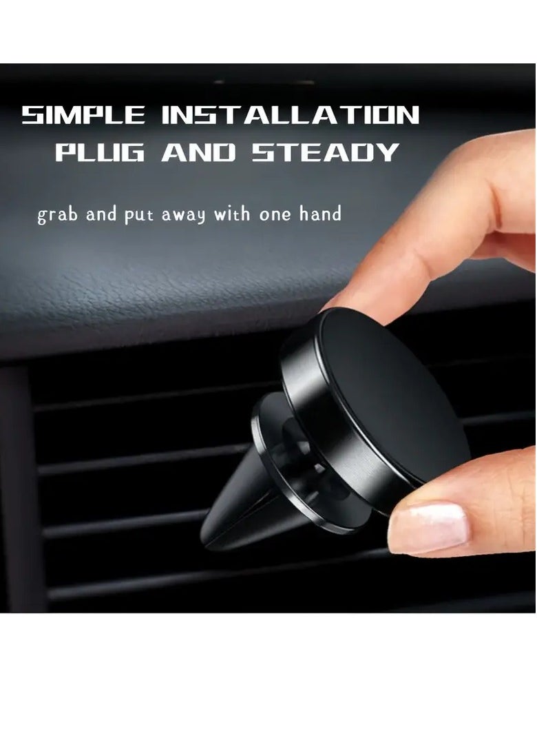PAMEER - Car Air Vent Phone Holder Magnetic Car Mobile Phone Mount 360° Rotation Cell Phone AC Vent Stand for for4-6 inch iPhone 14/14 Pro/14 Pro Max Galaxy S23/S22/S21/S20 Xiaomi Redmi 9A 4G/10C Huawei Mate - Image 1