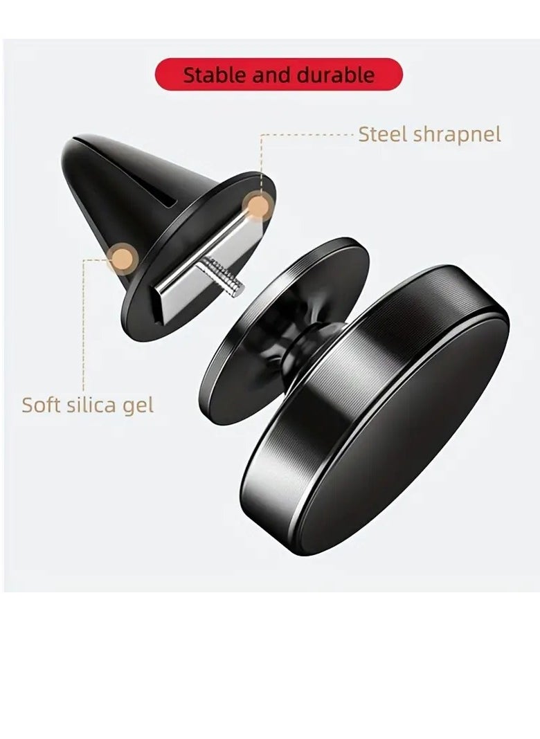 PAMEER - Car Air Vent Phone Holder Magnetic Car Mobile Phone Mount 360° Rotation Cell Phone AC Vent Stand for for4-6 inch iPhone 14/14 Pro/14 Pro Max Galaxy S23/S22/S21/S20 Xiaomi Redmi 9A 4G/10C Huawei Mate - Image 1