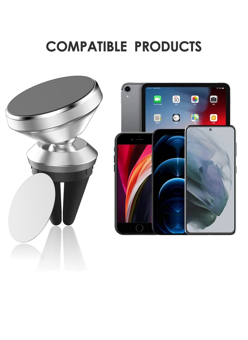 PAMEER - Car Air Vent Phone Holder Magnetic Car Mobile Phone Mount 360° Rotation Cell Phone AC Vent Stand for for4-6 inch iPhone 14/14 Pro/14 Pro Max Galaxy S23/S22/S21/S20 Xiaomi Redmi 9A 4G/10C Huawei Mate - Image 1