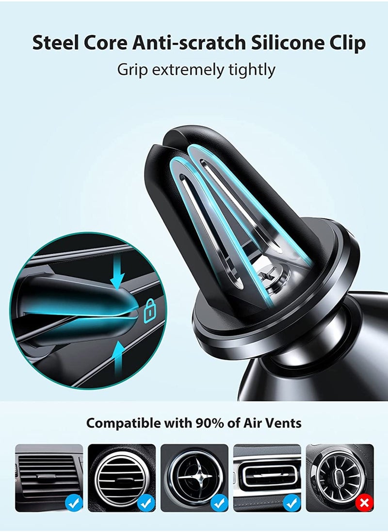 PAMEER - Car Air Vent Phone Holder Magnetic Car Mobile Phone Mount 360° Rotation Cell Phone AC Vent Stand for for4-6 inch iPhone 14/14 Pro/14 Pro Max Galaxy S23/S22/S21/S20 Xiaomi Redmi 9A 4G/10C Huawei Mate - Image 1