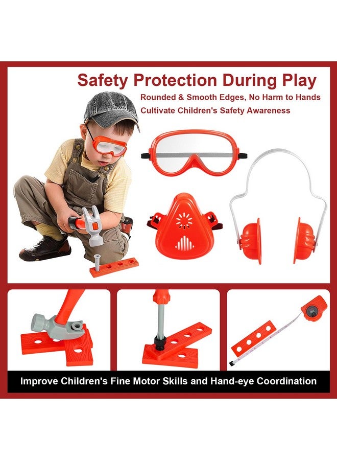 Vextronic Kids Tool Set 36 PCS with Toy Chainsaw Electronic Toy Drill with Sound and Light, Pretend Play Kids Tool Box Construction Toy, Great Toy Tool Set for Toddlers Boys Girls Ages 3+ - Image 5