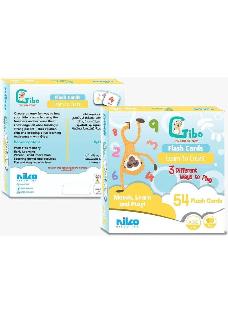 Nilco Gibo Flash Card Learn The Numbers 