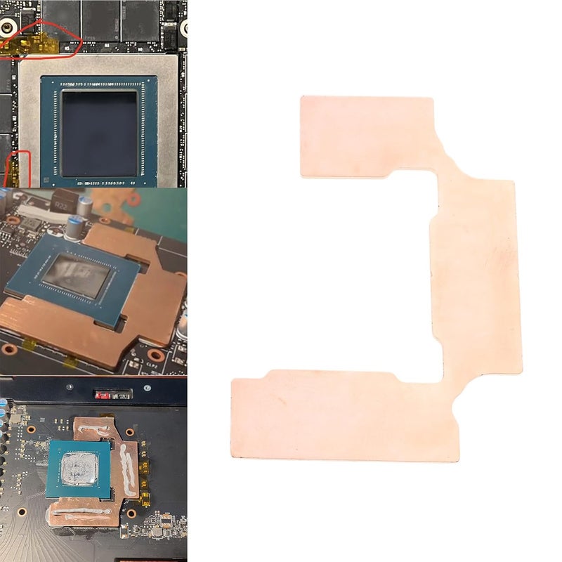 GPU VRAM Heatsink Copper Graphics Card Heatsink Cooler Thermal Replace Pad 3060ti 3070ti Memory Gpu Heat Sink - Image 4