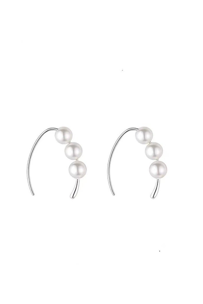 Goolsky Pearl Stud Earrings for Women – New Elegant Design with 925 Sterling Silver Posts, Luxurious & Unique Small Pearl Earrings  - Image 3