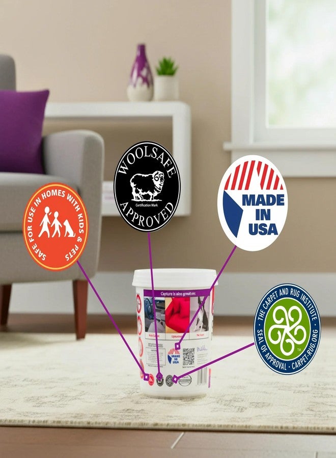 Capture Carpet Total Care Kit 250 - Home Couch and Upholstery, Car Rug, Dogs & Cats Pet Carpet Cleaner Solution - Strength Odor Eliminator, Stains Spot Remover, Non Liquid & No Harsh Chemical - Image 4