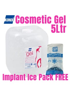 KONIX Water Soluble Cosmetic and Cavitation Laser Gel 5000ml and ARC Ice Instant Ice Pack in Bundle  - Image 1