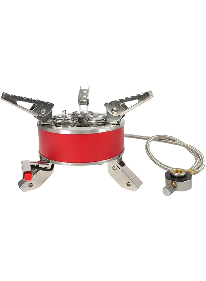 Generic SAFARI SSF05 Portable Gas Stove for Camping 3.0KW Outdoor Burner with Piezo Igniter Foldable Legs High Quality Hose Stainless Steel Body Lightweight & Compact Design - Image 2