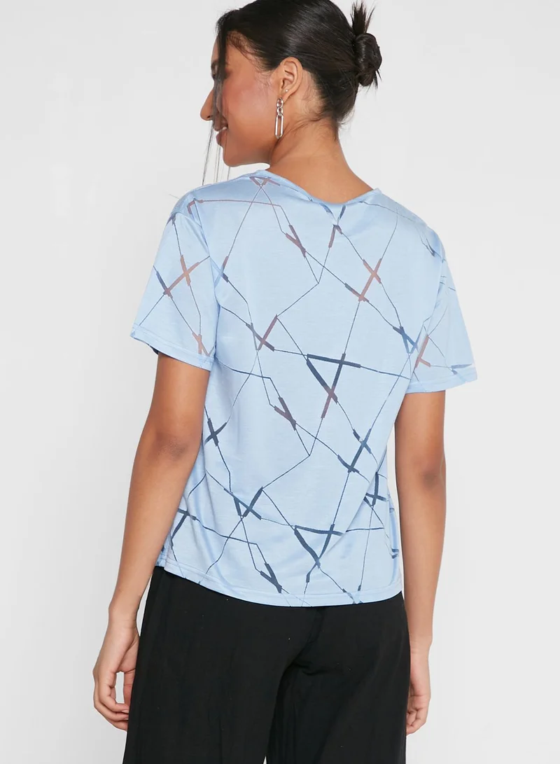 Ginger Printed Crop Top