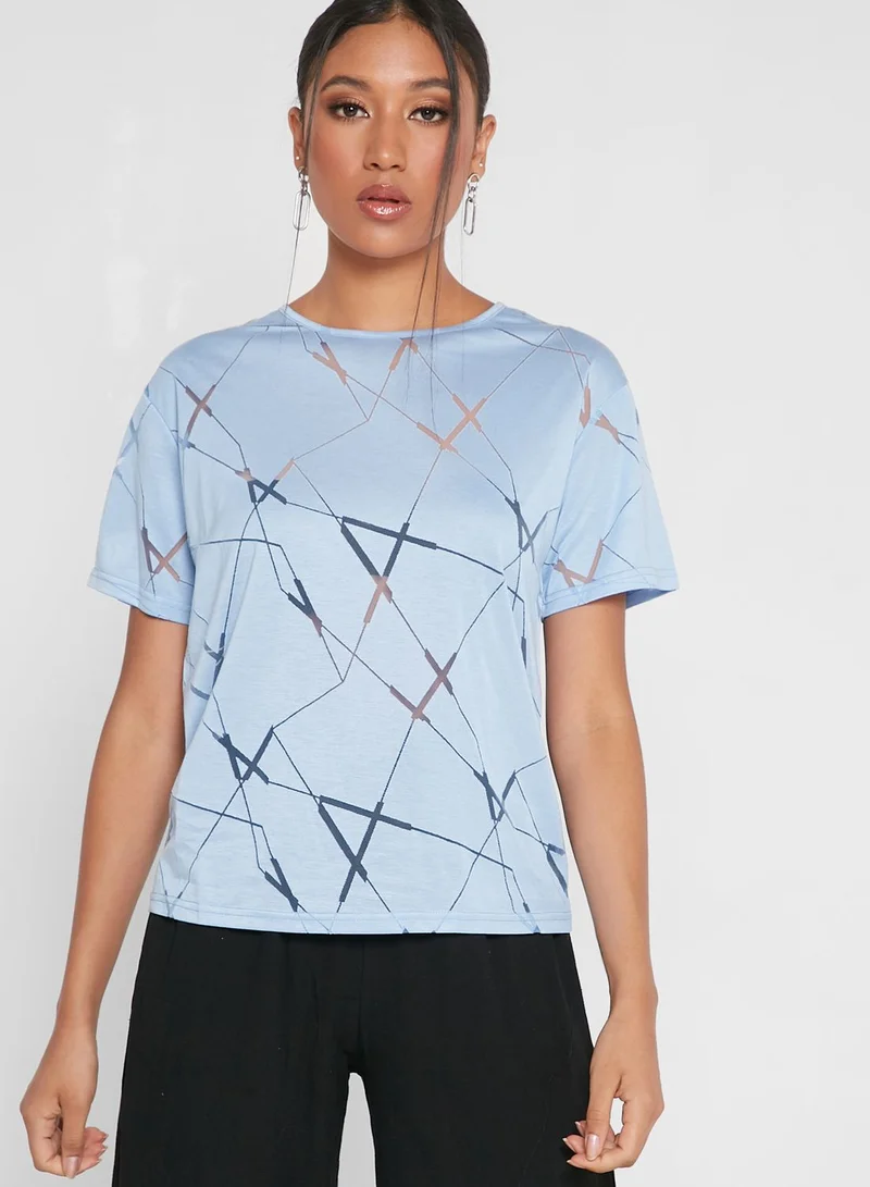 Ginger Printed Crop Top