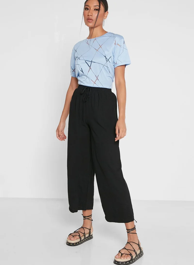 Ginger Printed Crop Top