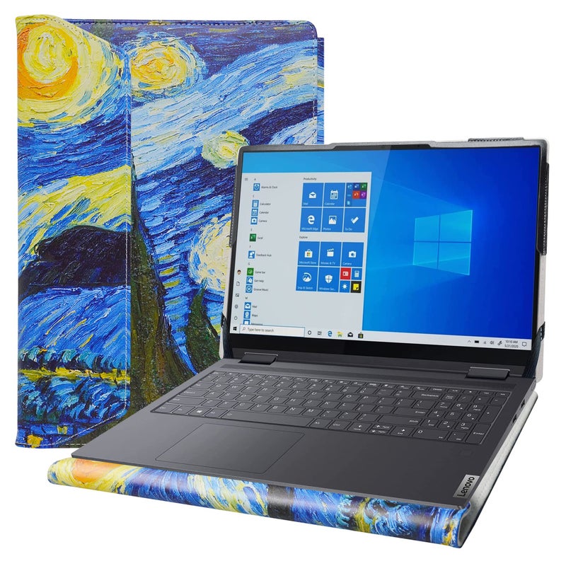 Alapmk Protective Case for Lenovo Yoga 7i 2-in-1 16 Gen 9/Yoga 7i 16 Gen 8 &case for HP EliteBook 860 G11/ EliteBook 860 G10/ProBook 460 G11/EliteBook 660 G11 16"[Not fit Yoga 7i 14/15],Starry Night - Image 1
