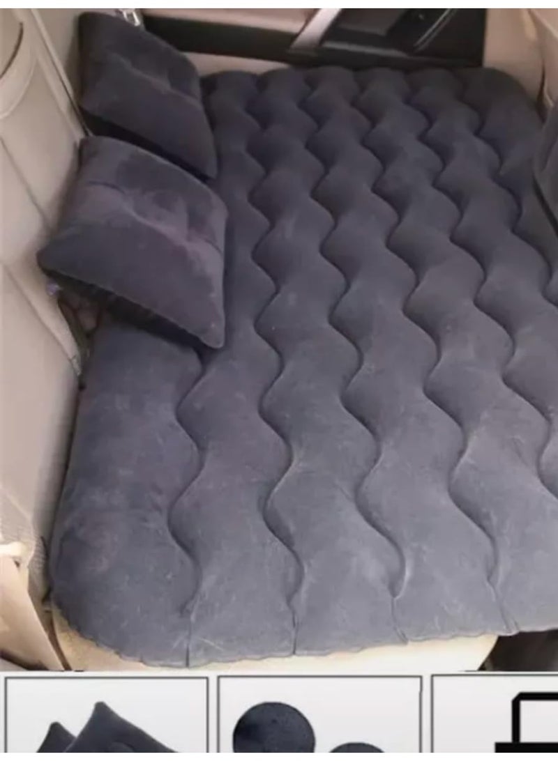 SUKILO Car Travel Inflatable Air Mattress – Back Seat Camping Bed with Back Support, 2 Air Pillows, 2 Foot Piers, 1 Neck Pillow, Universal Fit for Car & SUV - Image 4