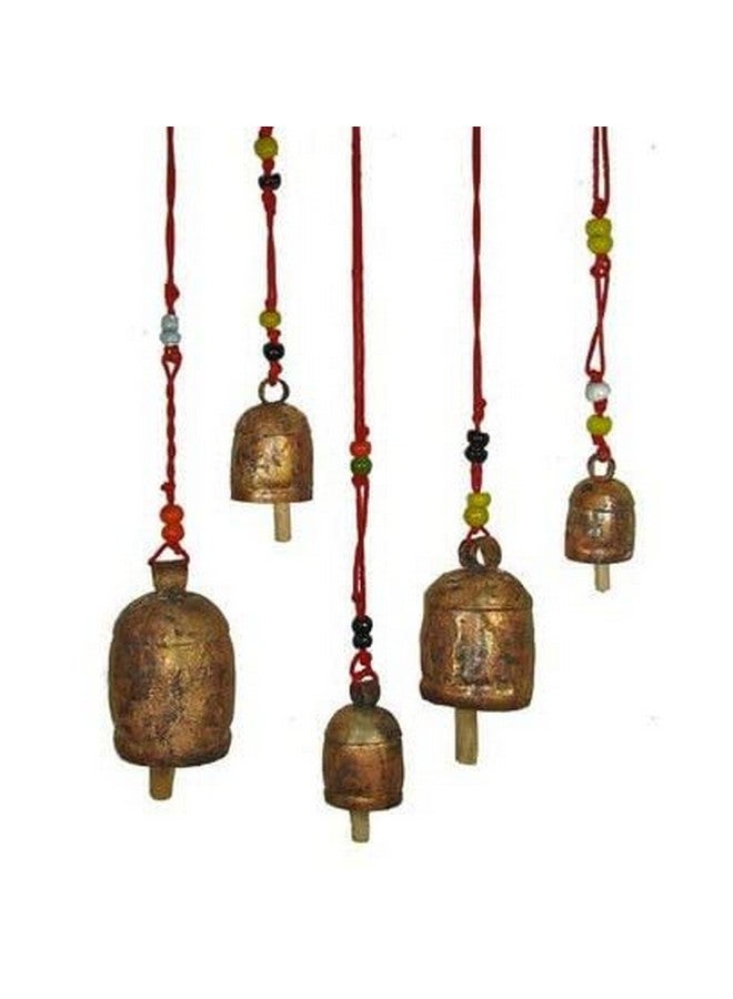 Adikala Handmade Kutch Copper Bells Filled Your Home with Positive Energy | Decoration | Christmas Decoration | Copper Bell for Craft | Handmade Bell Small 2. INCH_(Set of 2) - Image 4