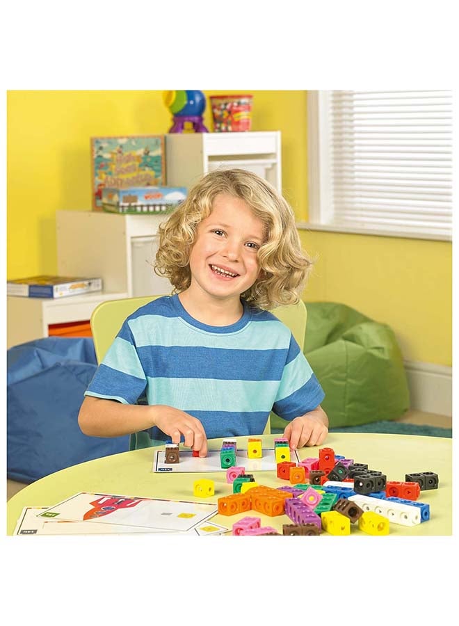 Learning Resources Mathlink Cubes Activity Set (115-Piece, 100 Cubes & 15 Cards, Ages 4+) - Image 3