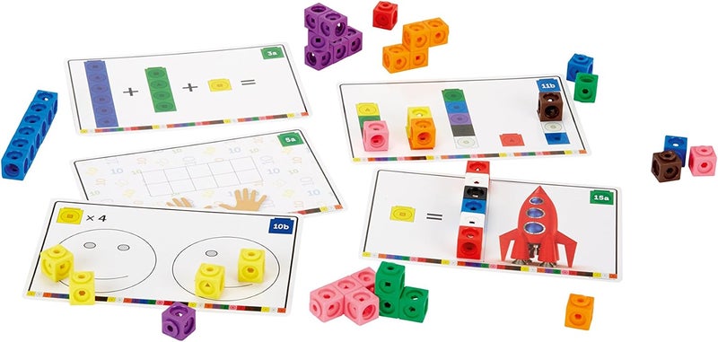 Learning Resources MathLink Cubes Early Maths Starter Set - 115 Pieces, Ages 3+ - Image 3