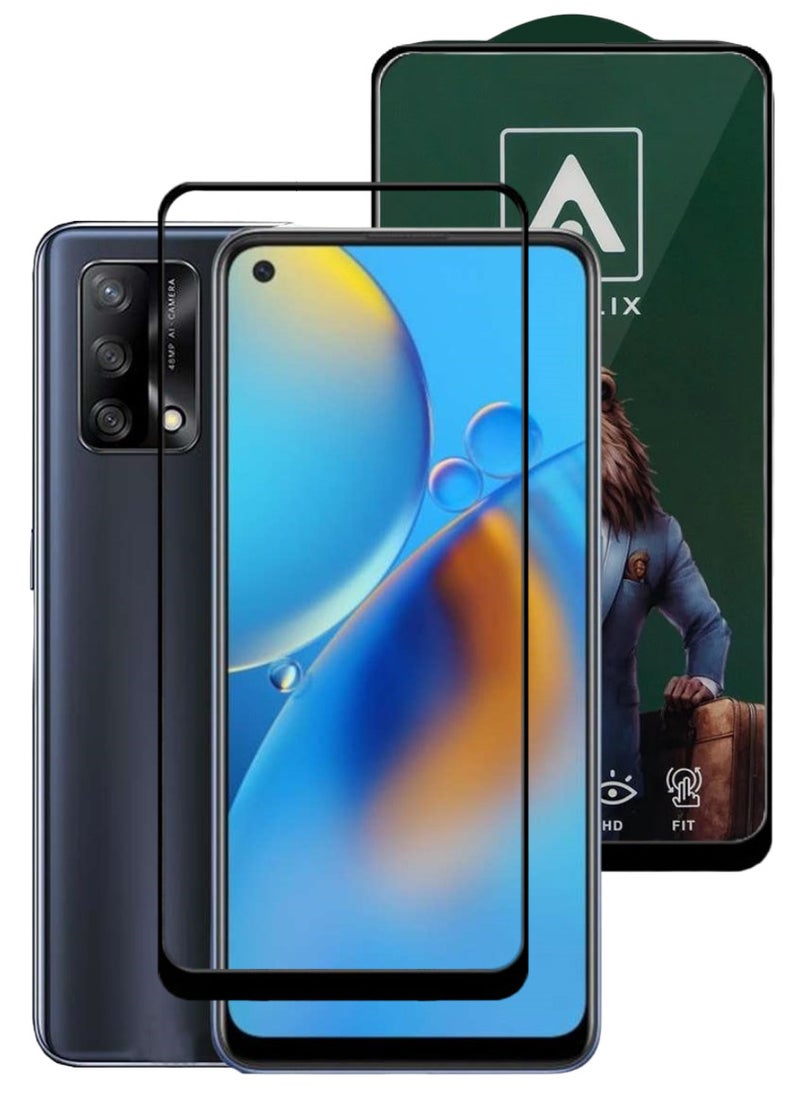 ACLIX Antistatic ESD Dustproof Premium Quality High Definition Tempered Glass Screen Protector Designed For Oppo A74 - Image 1