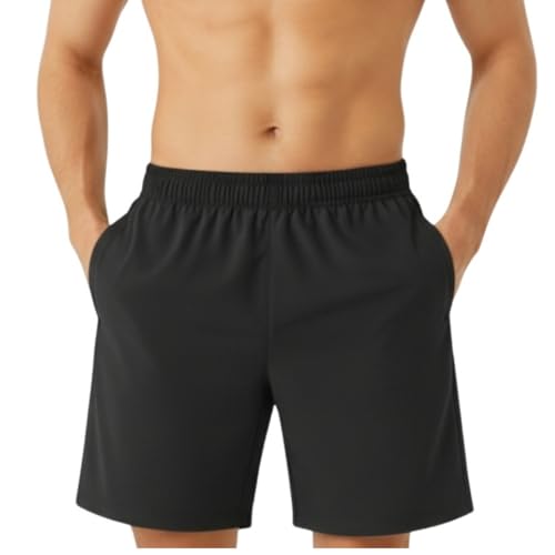 GymificGym Shorts Pant for Men | Training & Workout Lightweight Sports Shorts with Zipper Pockets | Half Pant for Man Stylish Men Shorts for Men (in, Alpha, XL, Regular, Black+T.Blue) - Image 4