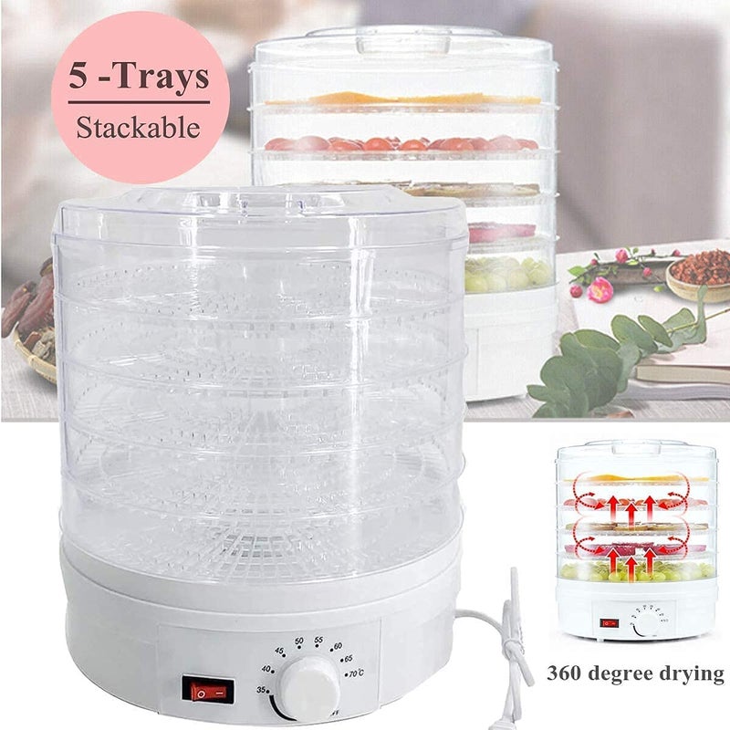 TGOPIT tgopit Electric Food Dehydrator Machine Professional MultiTier Kitchen Food Appliances Meat or Beef Jerky Maker Fruits and Vegetable Dryer with 5 Stackable Trays HighHeat Circulations  - Image 2