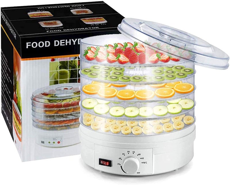 TGOPIT tgopit Electric Food Dehydrator Machine Professional MultiTier Kitchen Food Appliances Meat or Beef Jerky Maker Fruits and Vegetable Dryer with 5 Stackable Trays HighHeat Circulations  - Image 1