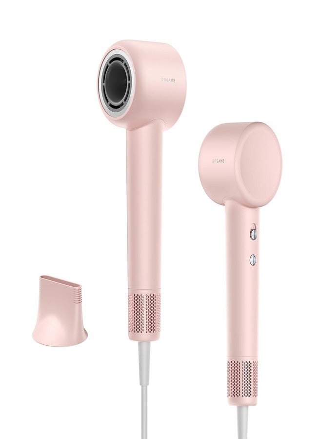 dreame Gleam Hair Dryer, 200 Million Negative Ionic Fast High-Speed ??Motor With 110,000 Rpm, 65M/S Airflow, 330G, 200 Million Negative Ions, Temperature And Airflow Control, Rose, 1600 Watts - Image 1