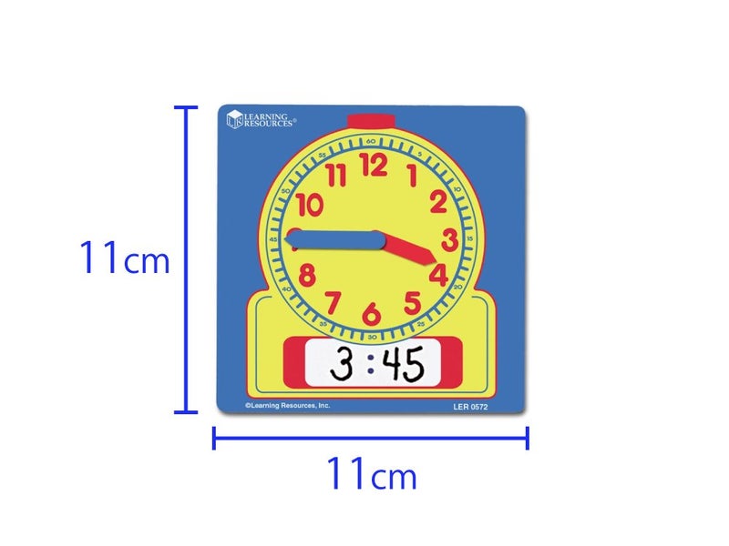 ليرننج ريسورسز ساعات كتابة ومسح للطلاب من ليرنينغ ريسورسز، تساعد الأطفال على ممارسة الوقت، ساعات للأطفال، ساعات كتابة ومسح، تعليم منزلي، فصل دراسي، مجموعة من 10 - Image 3