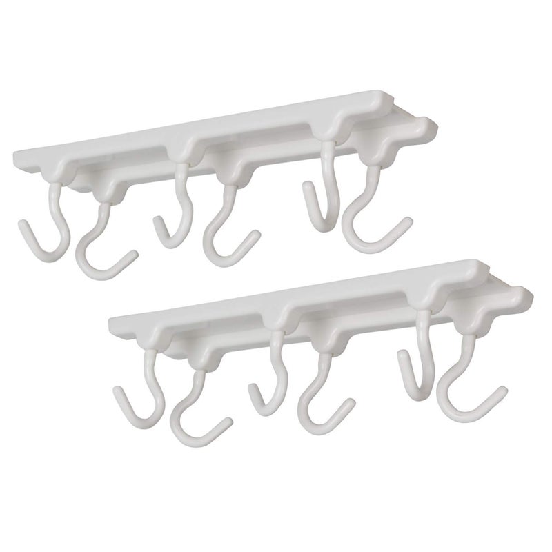 istore istore Ceiling Mounted Wall Mounted Rack Hanger Organizer 6 Hooks for Hang Coat Shirts Tie Kitchen Small Accessories Vertical Or Horizontal Hanger Multi Function Multi Colour - Image 3