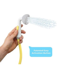 Yookidoo Yookidoo Baby Bath Shower Head - Elephant Water Pump with Trunk Spout Rinser - Control Water Flow from 2 Elephant Trunk Knobs for Maximum Fun in Tub or Sink for Newborn Babies - Yellow  - Image 4