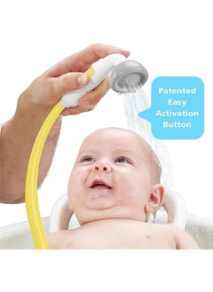 Yookidoo Yookidoo Baby Bath Shower Head - Elephant Water Pump with Trunk Spout Rinser - Control Water Flow from 2 Elephant Trunk Knobs for Maximum Fun in Tub or Sink for Newborn Babies - Yellow  - Image 3
