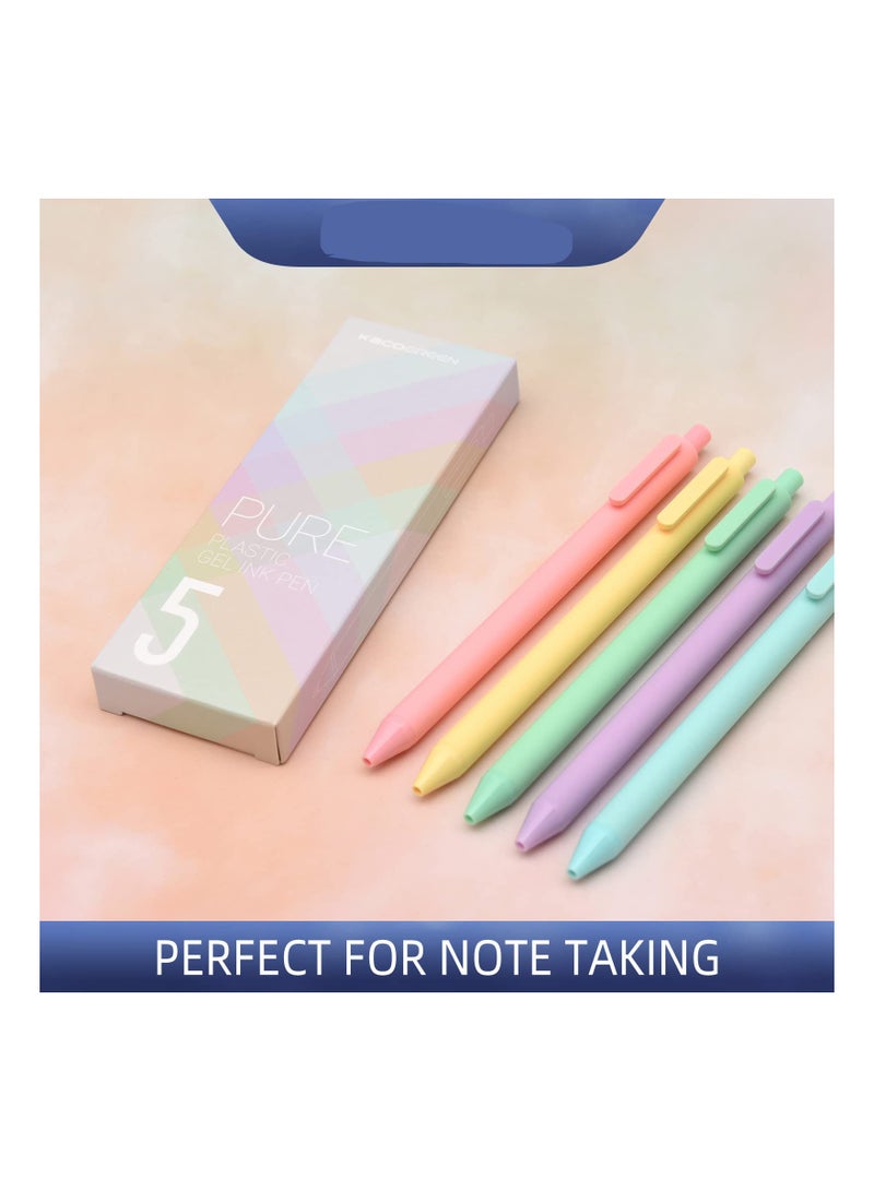 Ink Retractable Gel Pens, 0.5mm Fine Point, Quick-Drying, No Bleed or Smudge, Smooth Writing Experience, Soft Rubber Grip, Ideal for Kids and Adults, 20 Assorted Colors (20 Pack) - Image 3