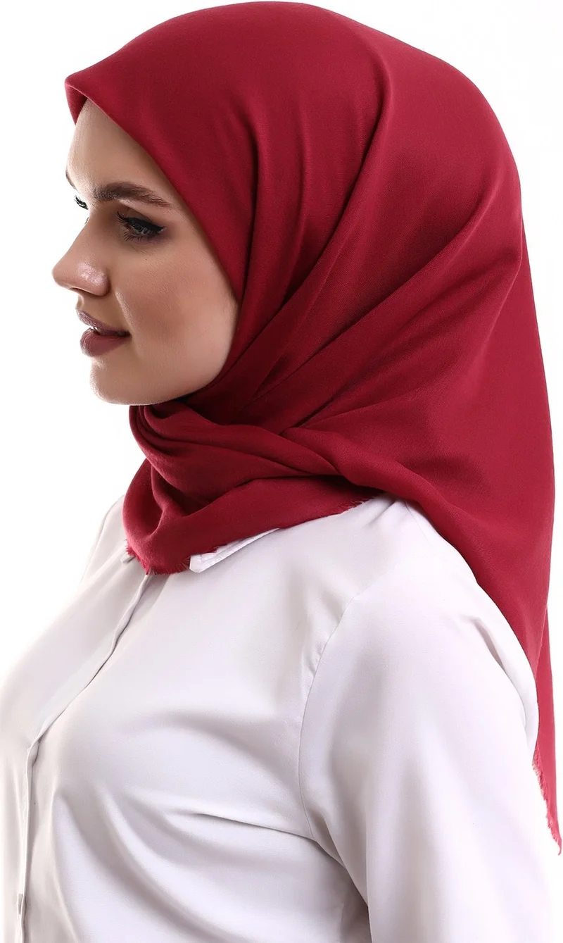 İhvan Online Cotton Panel Plain Patternless Cover Red