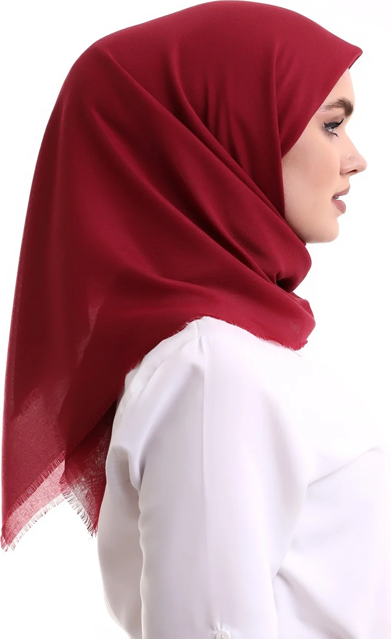 İhvan Online Cotton Panel Plain Patternless Cover Red