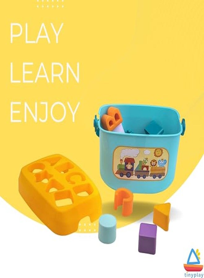 مكعبات فرز الأشكال التعليمية من TinyPlay للأطفال الصغار | 16 شكلاً ملوناً من الحروف الأبجدية والأشكال الهندسية | أول مكعبات للطفل من عمر 6 أشهر إلى سنتين | لعبة تعليمية مبكرة (متعددة الألوان) - Image 4