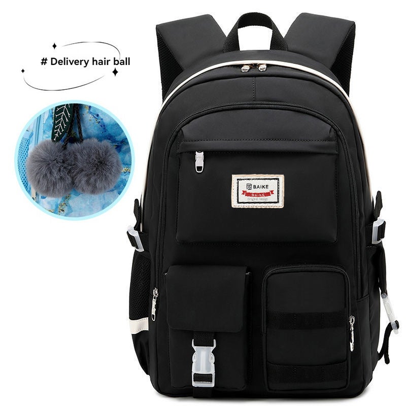 Large Capacity Student Backpack with 15.6-inch Laptop Compartment, Multi-Pocket, Ergonomic Design