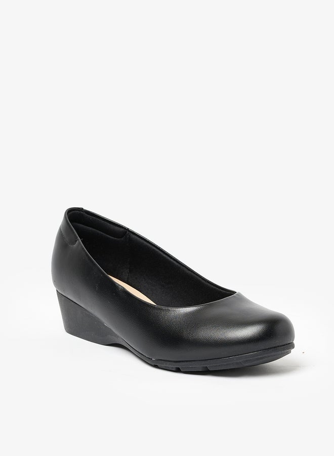 MODARE Solid Slip-On Wedge Heel Shoes - Image 4