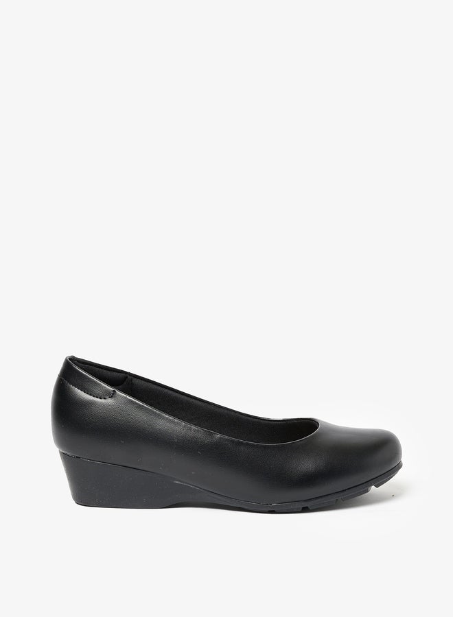 MODARE Solid Slip-On Wedge Heel Shoes - Image 3