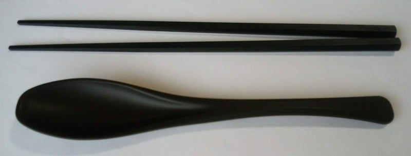 Daiso Heat Resistant Hexagon Chopsticks Spoon Set - Image 1