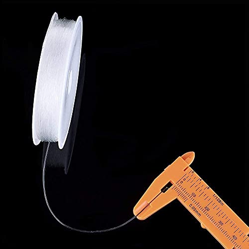 DIY Crafts Pack of 2 Rolls, 0.8mm, Stretchy Clear Elastic Stretch Crystal Thread String Cord for DIY Necklace Jewelry Making and Craft Bracelet Beads Thread(Pack of 2 Rolls, 0.8mm) - Image 4
