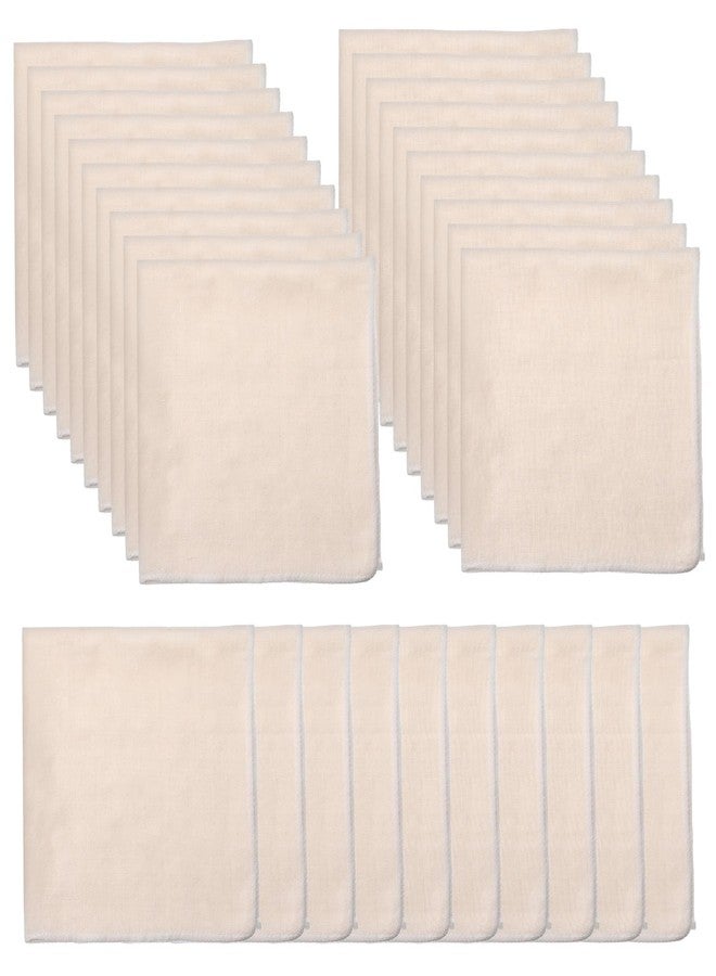 xozeooeu 30 Pcs 20x20 Inches Cheese Cloths Bulk, Grade 100, Hemmed & Unbleached Cotton Muslin Cloth for Straining, Reusable for Cooking, Cheese Making, Juicing, Turkey - Image 1