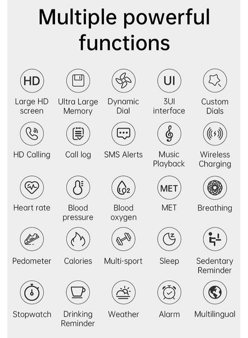 NIBEMINENT HW22 PLUS Smart Watch with IP67 Waterproof White - Image 3