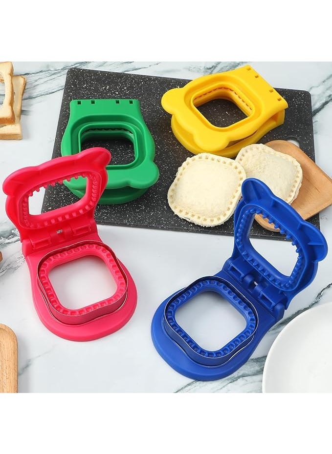 NOBILEA NOBILEA Sandwich Cutter and Sealer Decruster Sandwich Maker for Kids Lunch Uncrustable Sandwich MakerEasy for School Lunchbox and Bento Box Square  - Image 2