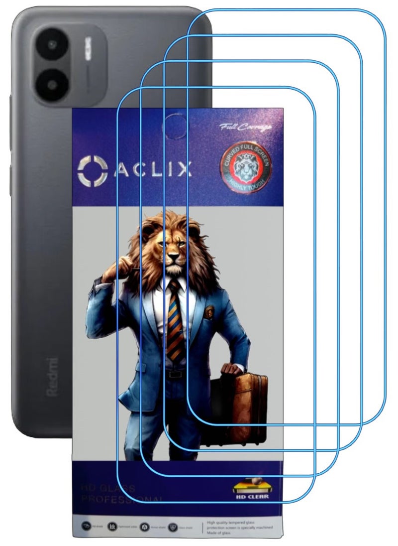 أكاليكس 4 قطع، حماية شاشة،  لهاتف شاومي ريدمي +A1 ، جودة ممتازة. - Image 1