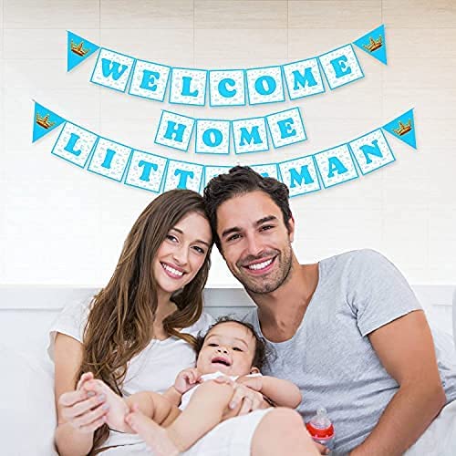 Zyozique™ Baby Boy Welcome Home Decoration Kit Paper Banner with Balloons for Baby Shower / Welcome Party / Birthday Party Supplies(Pack of 26) - Image 3