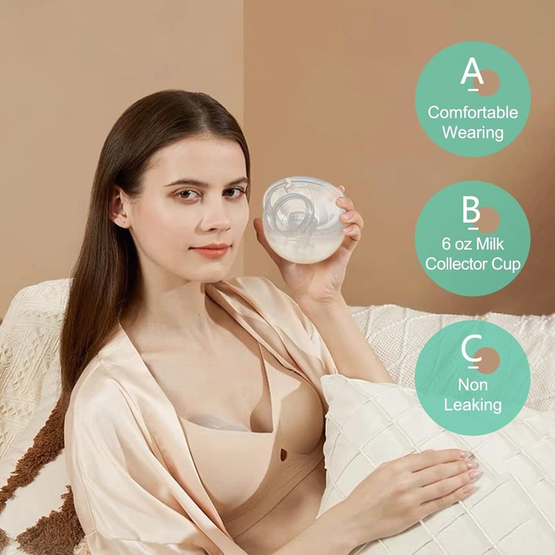 PDFans Wearable Breast Pump Parts Milk Collector Cup Accessories 24mm Compatible with MomcozyTSRETE S9S10S12 Pump Replacement Parts1 Whole Bowl Extra 1pcs Duckbill ValveSilicone Diaphragm - Image 3
