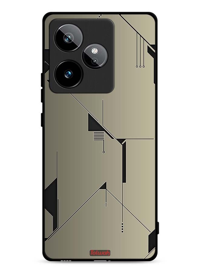 Tolwak Realme GT 7 5G Protective Case Cover Minimalism Abstract Digital Art